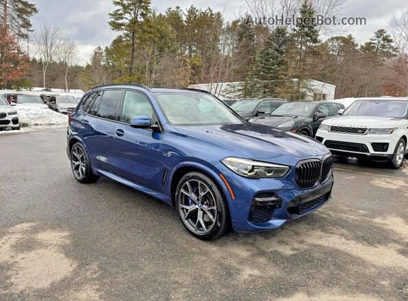 5UXTA6C04N9L30136 2022 BMW X5 Синий Задняя левая четверть