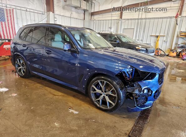 5UXTA6C05M9D84269 2021 BMW X5 Blue Delantero derecho