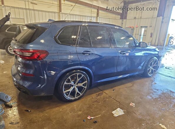 5UXTA6C05M9D84269 2021 BMW X5 Blue Trasero derecho