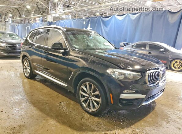 5UXTR7C50KLF23766 2019 BMW X3 Black Przód prawy