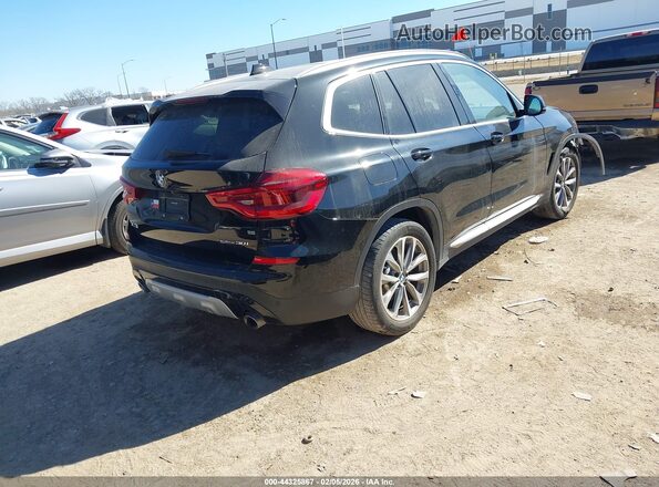 5UXTR7C50KLR45372 2019 BMW X3 Черный Задняя правая четверть