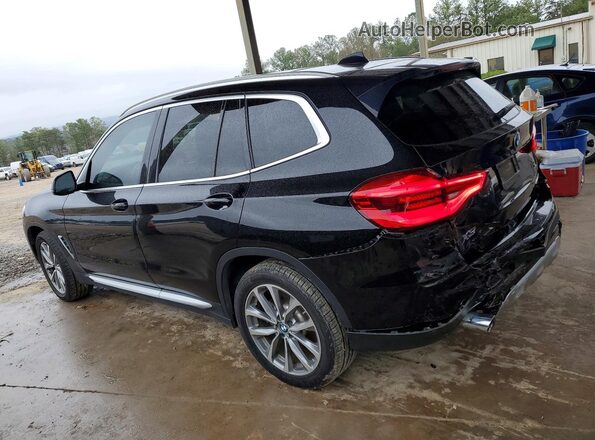 5UXTR7C50KLR49633 2019 BMW X3 Черный Задняя левая четверть