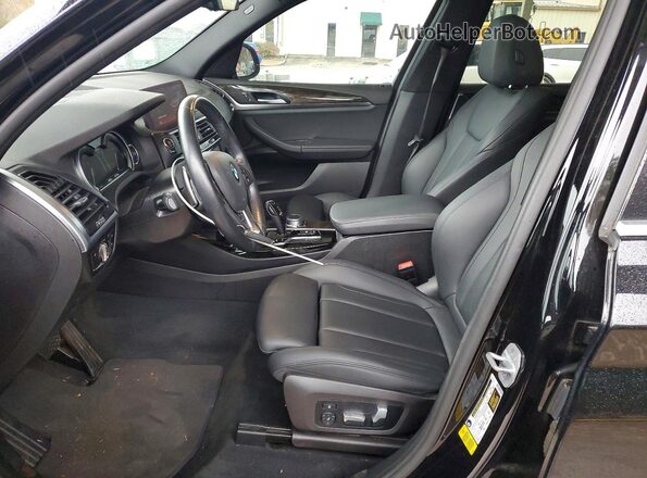 5UXTR7C50KLR49633 2019 BMW X3 Черный Вид салона спереди