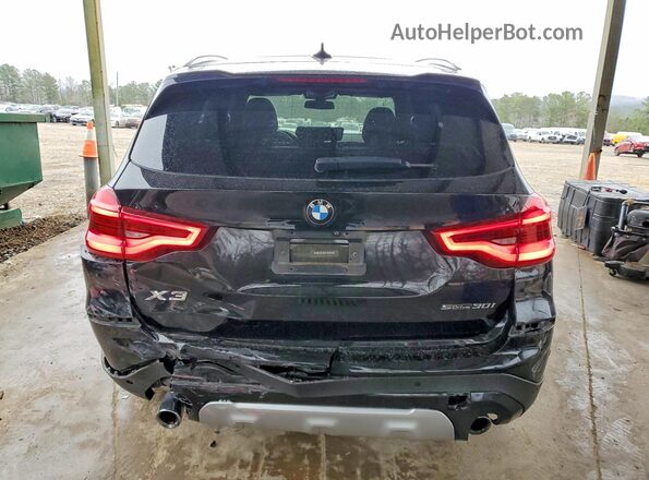 5UXTR7C50KLR49633 2019 BMW X3 Черный Вид сзади
