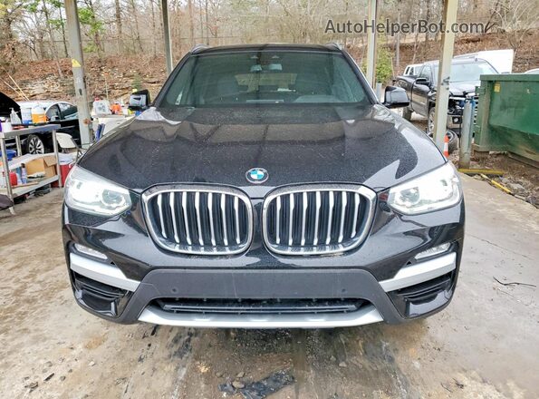 5UXTR7C50KLR49633 2019 BMW X3 Черный Вид спереди