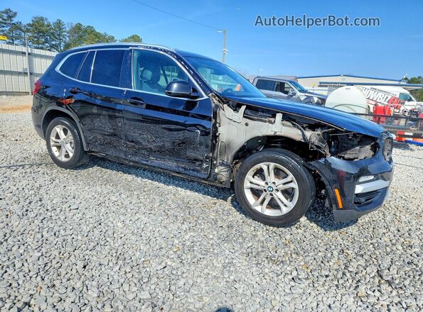 5UXTR7C51KLF31942 2019 BMW X3 Черный Передняя правая четверть