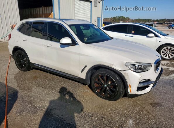 5UXTR7C54KLF29098 2019 BMW X3 Белый Передняя правая четверть