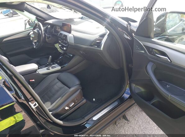 5UXTR7C56KLR52231 2019 BMW X3 Black Front interior view