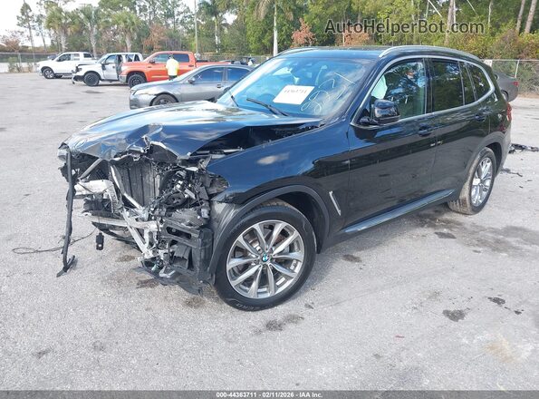5UXTR7C56KLR52231 2019 BMW X3 Black Front left