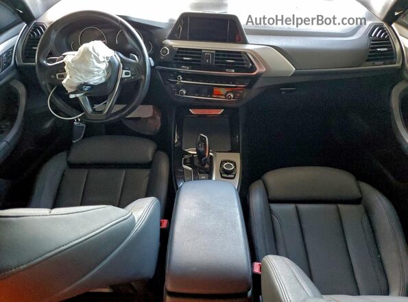 5UXTR7C58KLF29234 2019 BMW X3 Blue Widok deski rozdzielczej