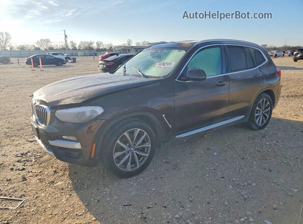 5UXTR7C5XKLF36573 2019 BMW X3 Коричневый Передняя левая четверть