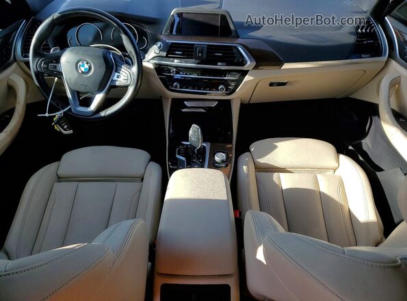 5UXTR7C5XKLF36573 2019 BMW X3 Коричневый Вид панели приборов
