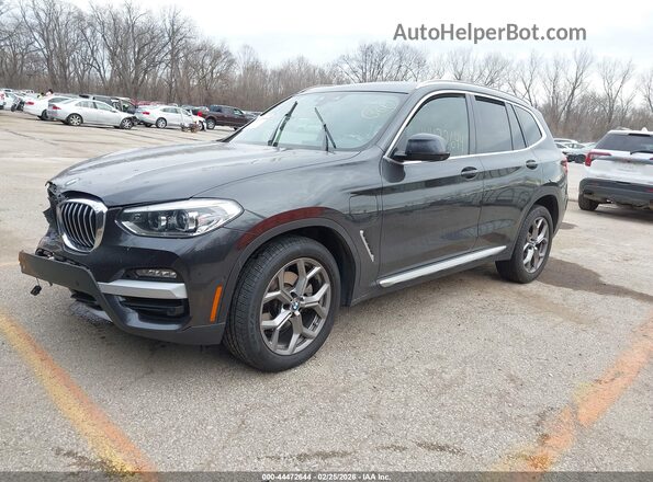 5UXTS1C05L9C73560 2020 BMW X3 Черный Передняя левая четверть