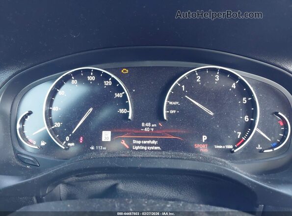 5UXTY3C05LLU70769 2020 BMW X3 Black Widok tylnych siedzeń