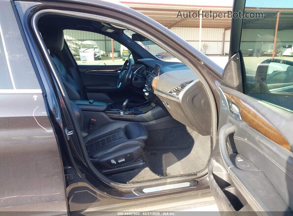 5UXTY3C05LLU70769 2020 BMW X3 Black Widok wnętrza z przodu