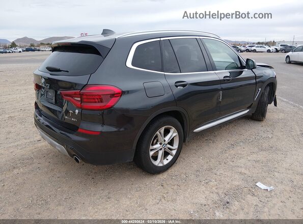 5UXTY3C05M9H76047 2021 BMW X3 Черный Задняя правая четверть