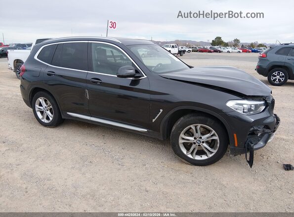 5UXTY3C05M9H76047 2021 BMW X3 Черный Передняя правая четверть