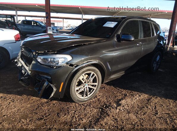 5UXTY3C06M9F43259 2021 BMW X3 Black Vista tres cuartos delantera izquierda