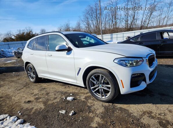 5UXTY5C00L9C44618 2020 BMW X3 Белый Передняя правая четверть