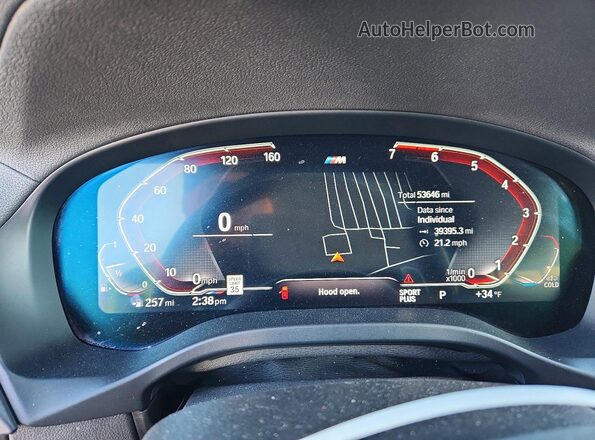 5UXTY5C00L9C44618 2020 BMW X3 Белый Вид щитка приборов
