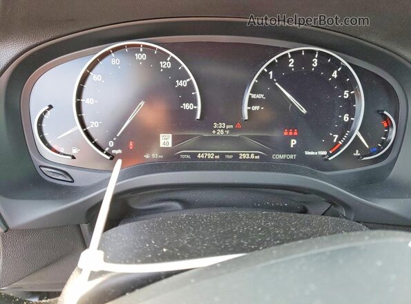 5UXTY5C07L9D03633 2020 BMW X3 Белый Вид щитка приборов