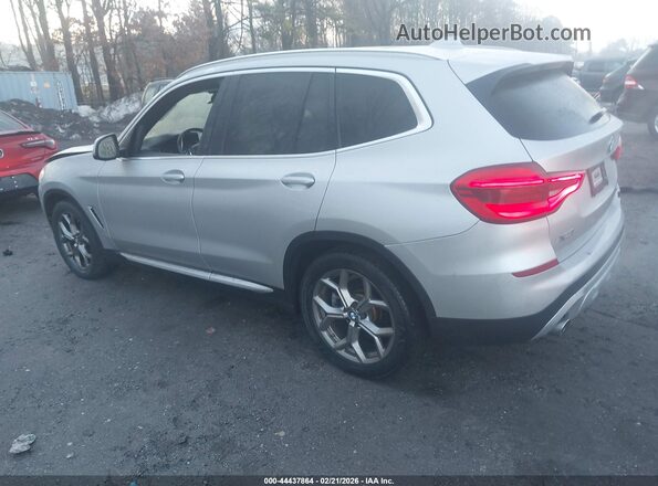 5UXTY5C08LLT34423 2020 BMW X3 Серебряный Задняя левая четверть