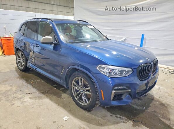 5UXTY9C02L9C35619 2020 BMW X3 Blue Przód prawy