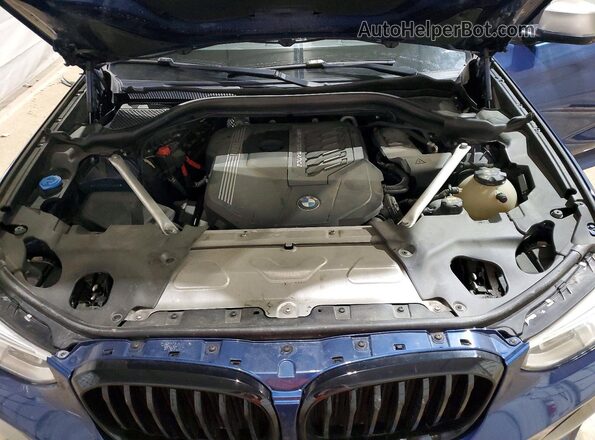 5UXTY9C02L9C35619 2020 BMW X3 Blue Widok komory silnika