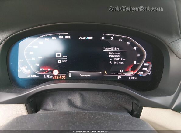 5UXTY9C02LL304485 2020 BMW X3 Blue Widok tylnych siedzeń