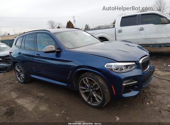 5UXTY9C02LL304485 2020 BMW X3 Blue Widok wnętrza z tyłu