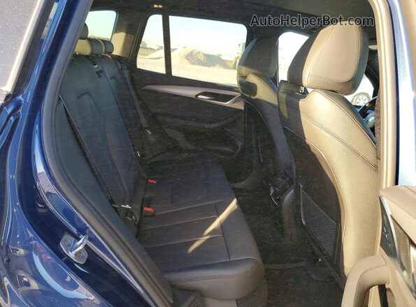 5UXTY9C05L9B12137 2020 BMW X3 Blue Սալոնի հետևի տեսք