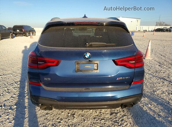 5UXTY9C05L9B12137 2020 BMW X3 Blue Հետևի տեսք
