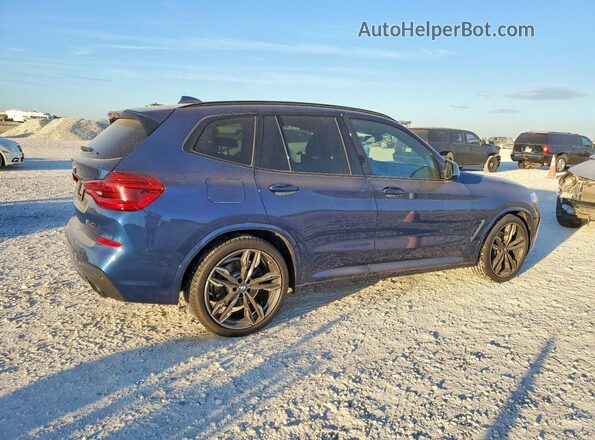 5UXTY9C05L9B12137 2020 BMW X3 Blue Հետևի աջ