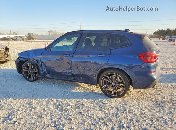 5UXTY9C05L9B12137 2020 BMW X3 Blue Հետևի ձախ