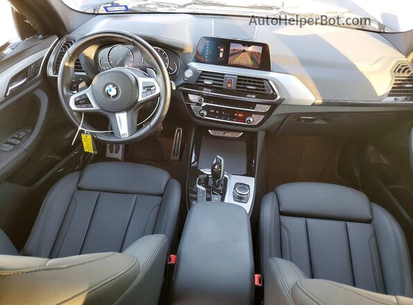 5UXTY9C05L9B12137 2020 BMW X3 Blue Առջևի վահանակի տեսք