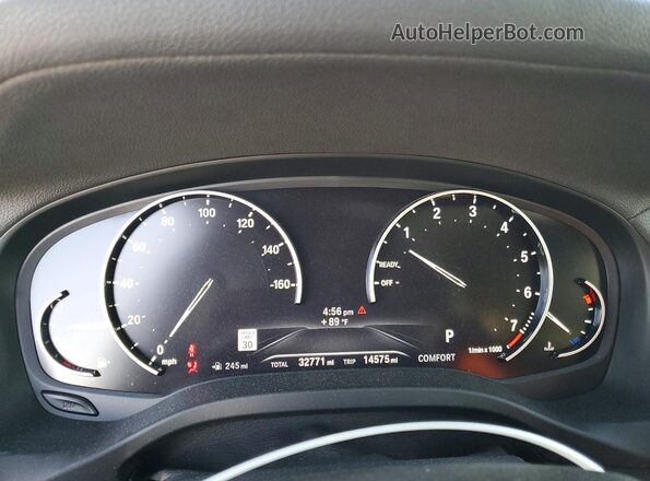 5UXTY9C05L9B12137 2020 BMW X3 Blue Սարքավորումների վահանակի տեսք