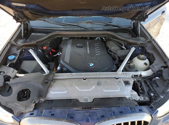 5UXTY9C05L9B12137 2020 BMW X3 Blue Շարժիչի բաժամունքի տեսք