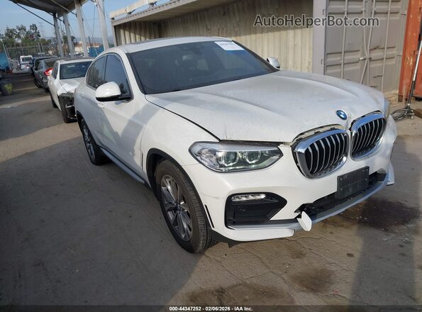 5UXUJ3C59KLG54375 2019 BMW X4 Белый Передняя правая четверть