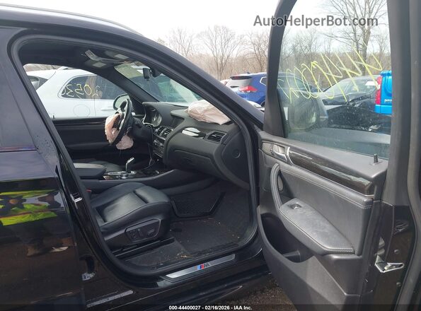 5UXWX7C33H0W39827 2017 BMW X3 Черный Вид салона спереди