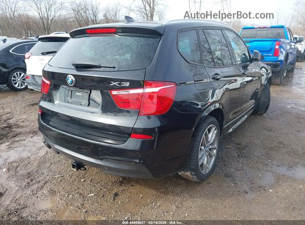 5UXWX7C33H0W39827 2017 BMW X3 Черный Задняя правая четверть