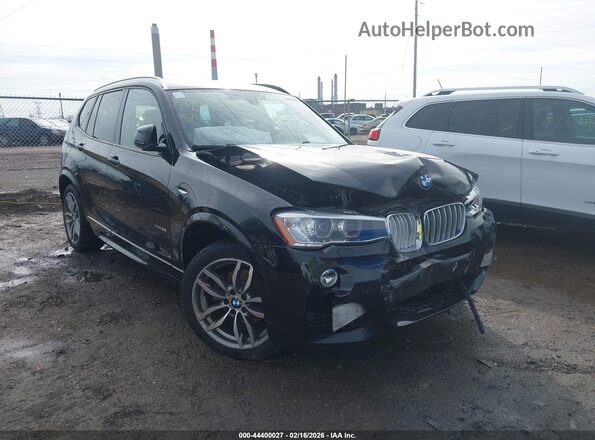 5UXWX7C33H0W39827 2017 BMW X3 Черный Передняя правая четверть