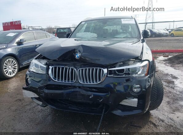 5UXWX7C33H0W39827 2017 BMW X3 Черный Вид спереди