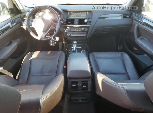 5UXWX7C51G0S16258 2016 BMW X3 White Вид панелі приладів