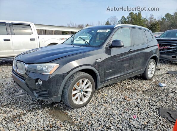 5UXWX9C34H0T25499 2017 BMW X3 Черный Передняя левая четверть