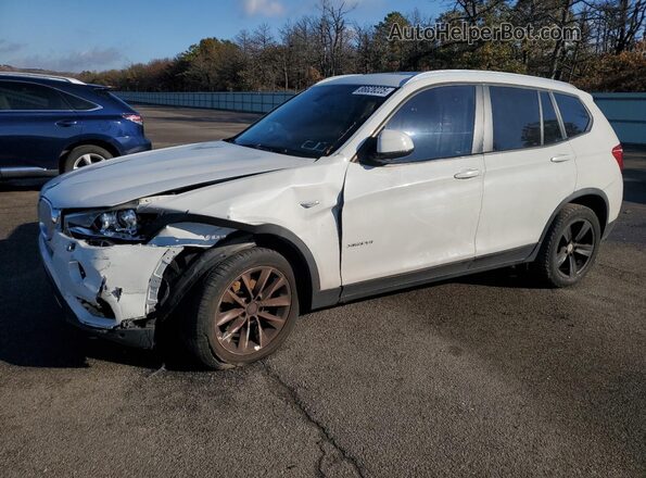 5UXWX9C34H0W67910 2017 BMW X3 Белый Передняя левая четверть