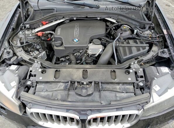 5UXWX9C38H0W78151 2017 BMW X3 Черный Вид подкапотного пространства