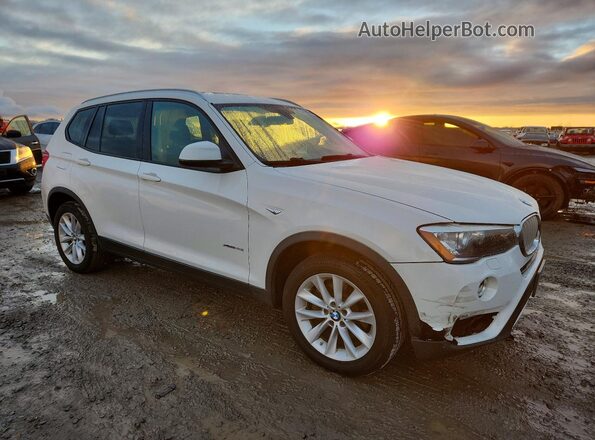 5UXWX9C51G0D83279 2016 BMW X3 Белый Передняя правая четверть