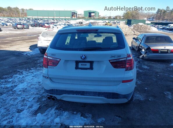 5UXWX9C52G0D81959 2016 BMW X3 White 