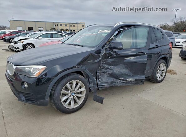5UXWX9C52H0T11053 2017 BMW X3 Черный Передняя левая четверть