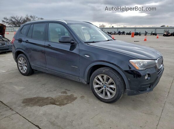 5UXWX9C52H0T11053 2017 BMW X3 Черный Передняя правая четверть